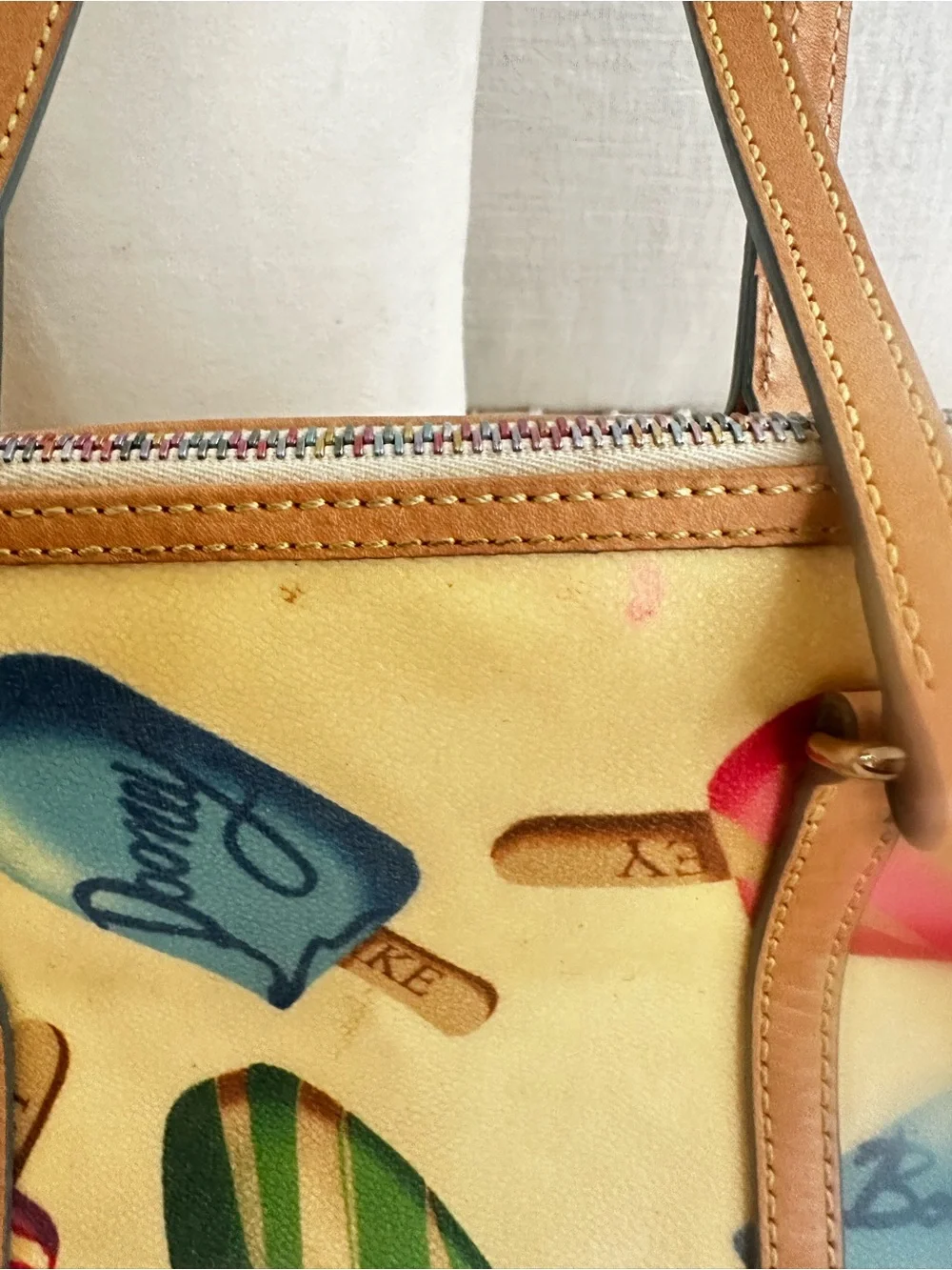 Vintage Y2K Dooney & Bourke Candy Pop Popsicle Barrel Bag